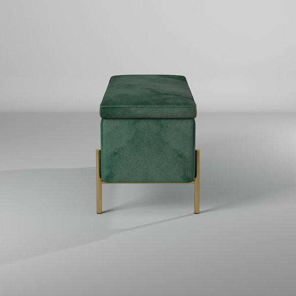 Mercury Row® Schmucker Upholstered Flip Top Storage Bench & Reviews